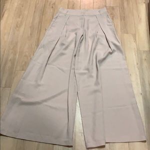 NWT Anthropologie Elevenses Palazzo Pants Beige XS